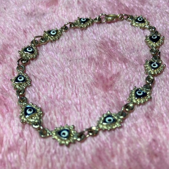 Evil Eye Jewelry Necklace and Bracelet Matching Set - Picture 5 of 5
